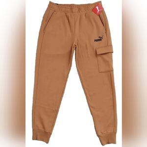 NWT Puma Ess Cargo Pants Desert Tan Small 84580274